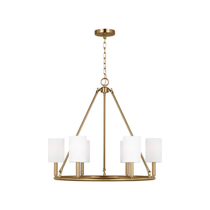 Egmont Chandelier in Satin Brass (Large).