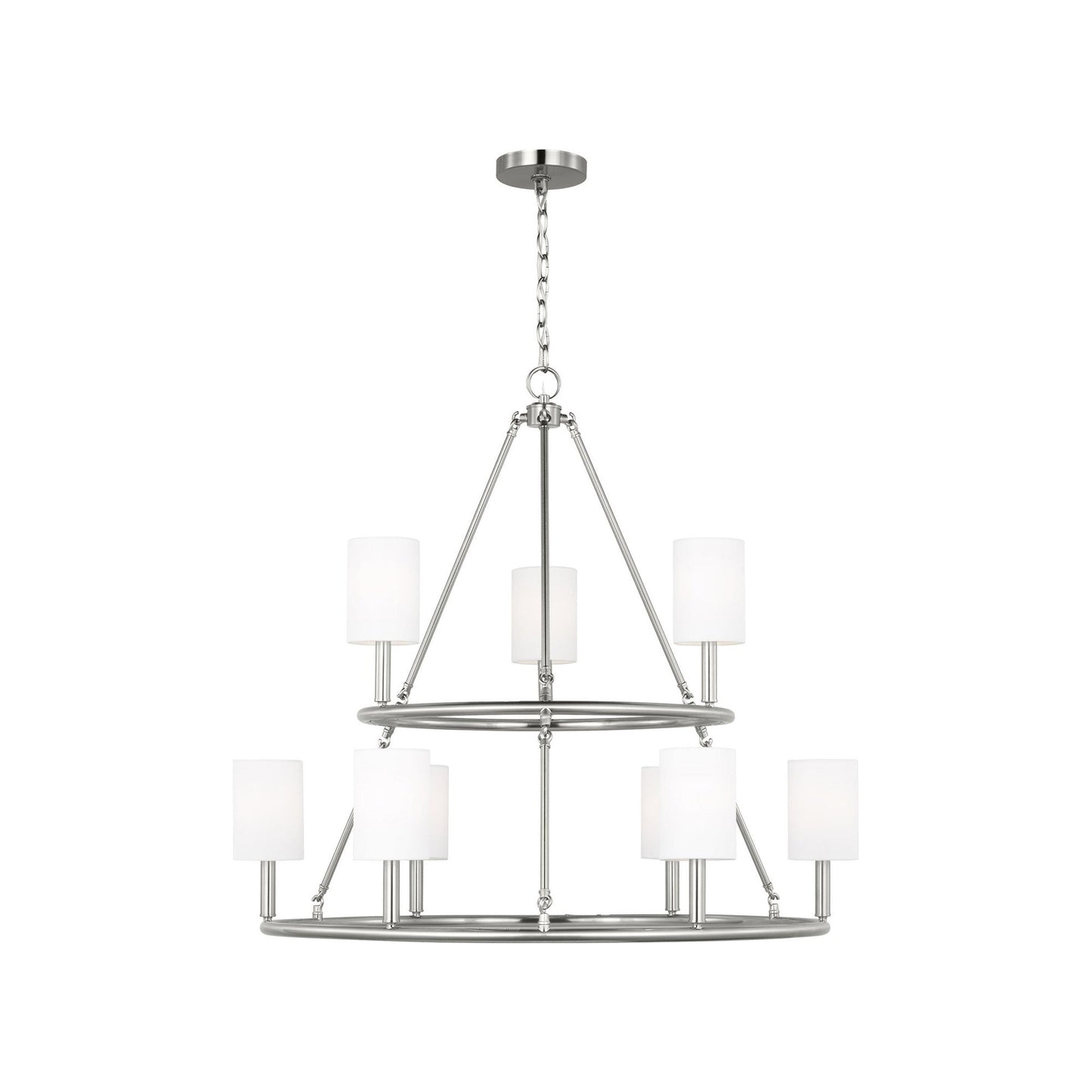 Egmont Chandelier in Brushed Steel (X-Large).