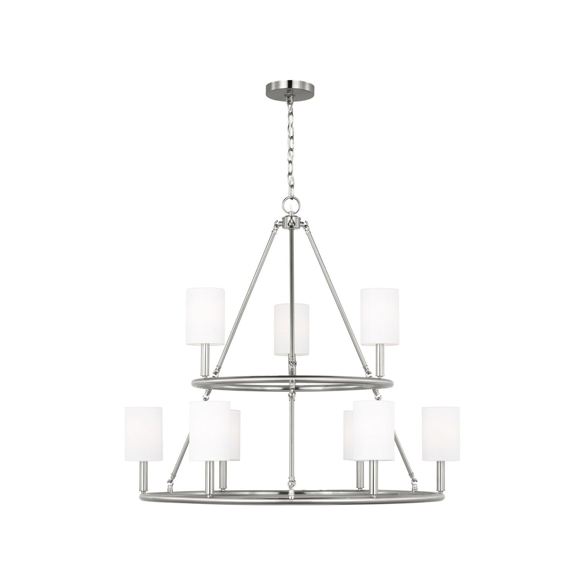Egmont Chandelier in Brushed Steel (X-Large).