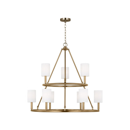 Egmont Chandelier in Satin Brass (X-Large).