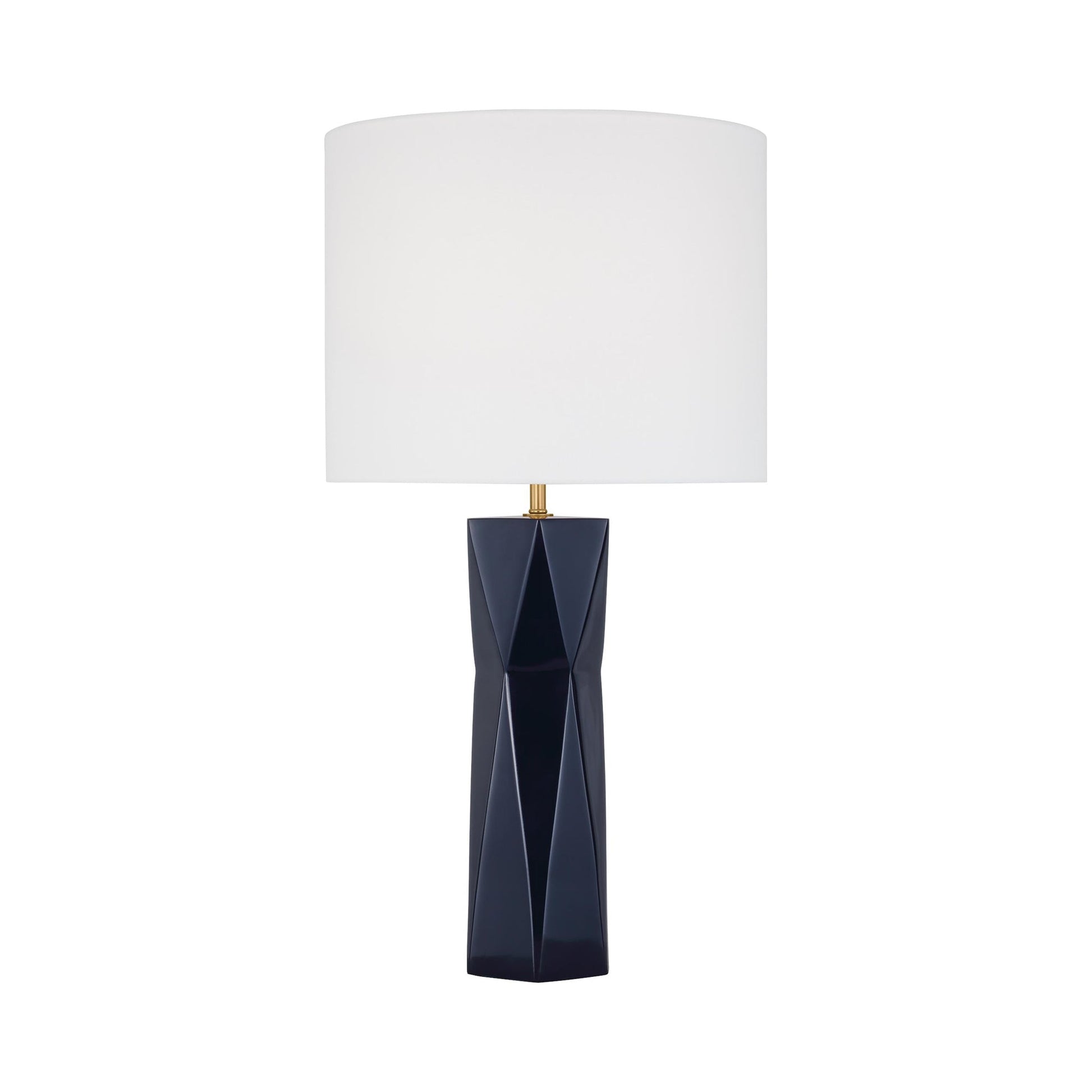 Fernwood Table Lamp in Gloss Navy.