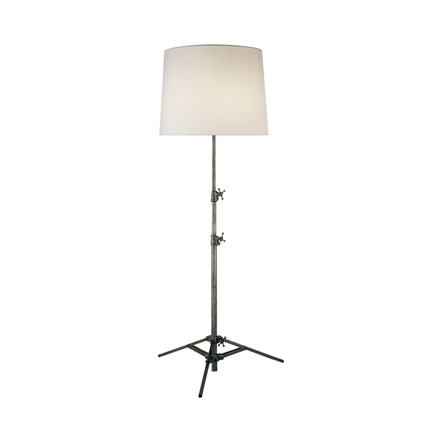 Studio Floor Lamp in Bronze/Linen.