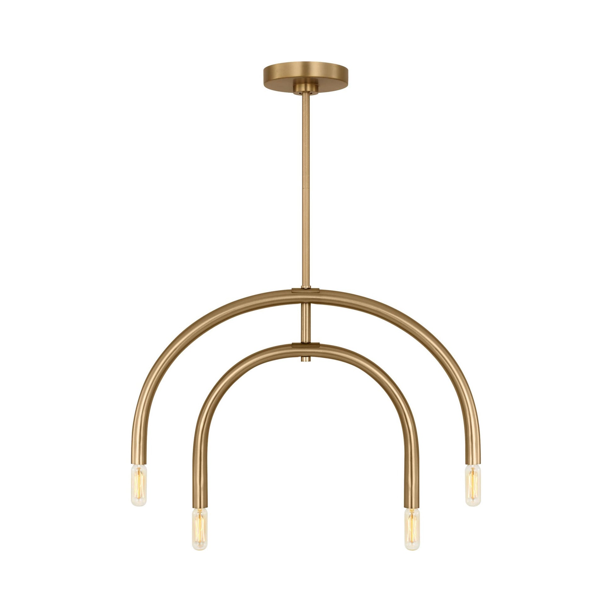 Hadden Chandelier in Satin Brass (Medium).