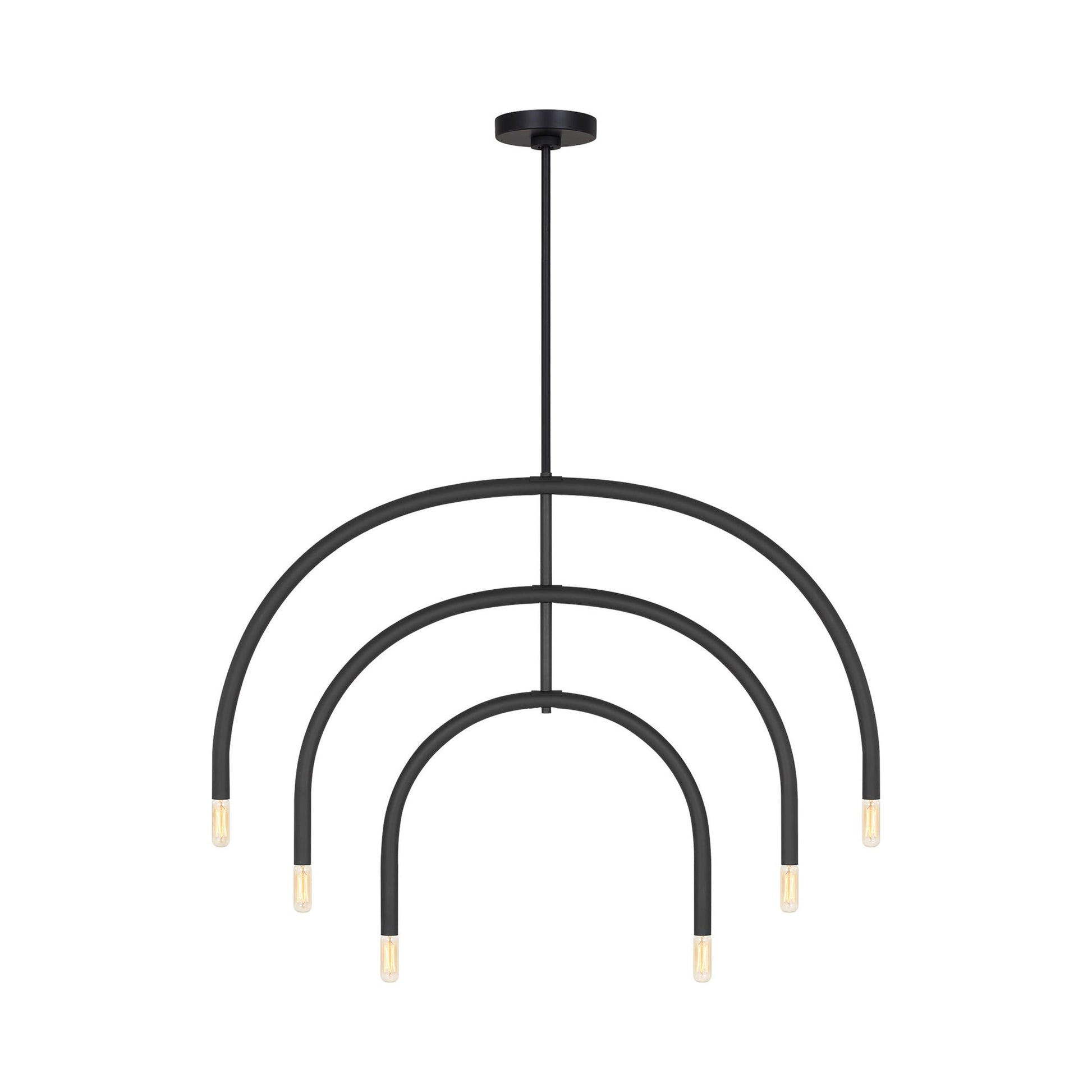 Hadden Chandelier in Midnight Black (Large).