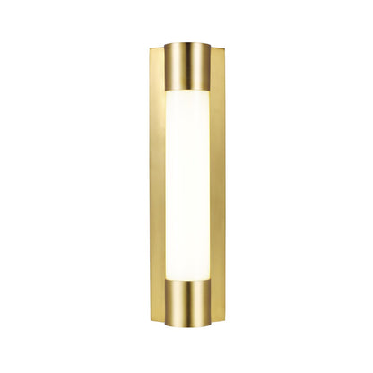 Loring LED Vanity Wall Light in Burnished Brass(Medium).