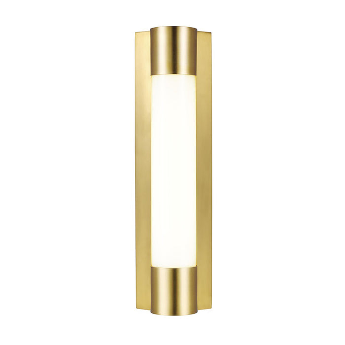 Loring LED Vanity Wall Light in Burnished Brass(Large).