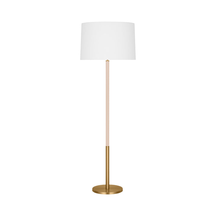 Monroe LED Floor Lamp in Burnished Brass/Blush