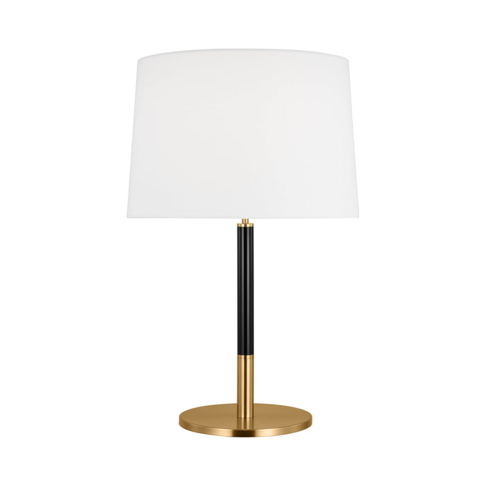 Monroe LED Table Lamp in Burnished Brass/Black