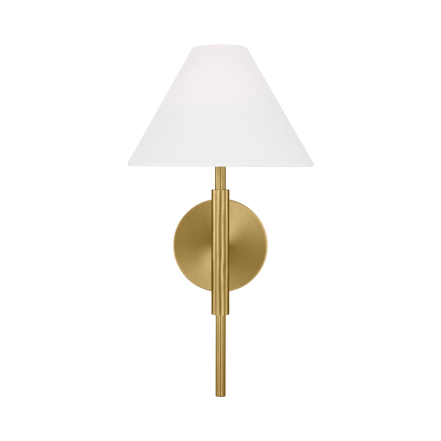 Porteau Bath Wall Light in Satin Brass.