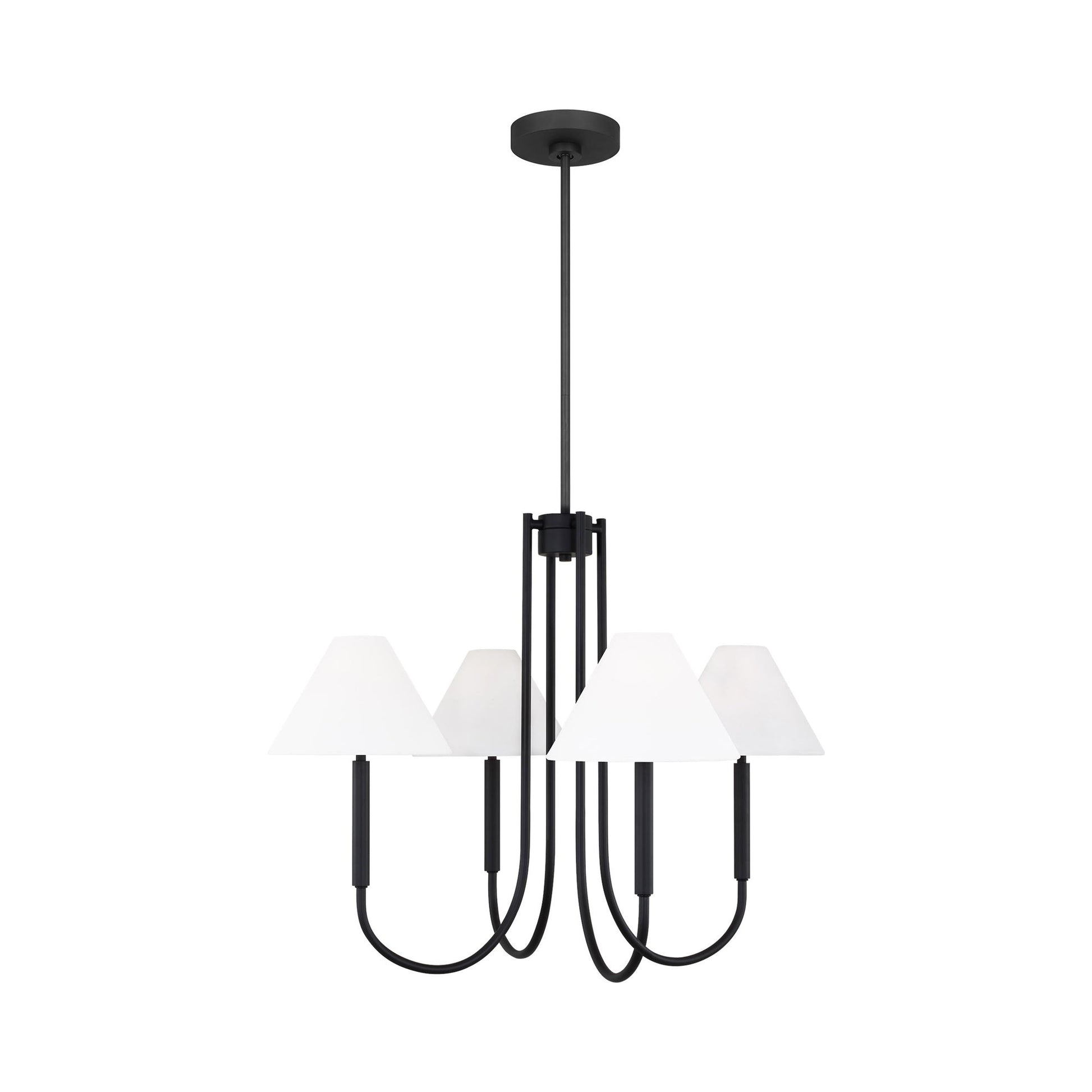 Porteau Chandelier in Midnight Black (Medium).