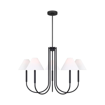 Porteau Chandelier in Midnight Black (Large).