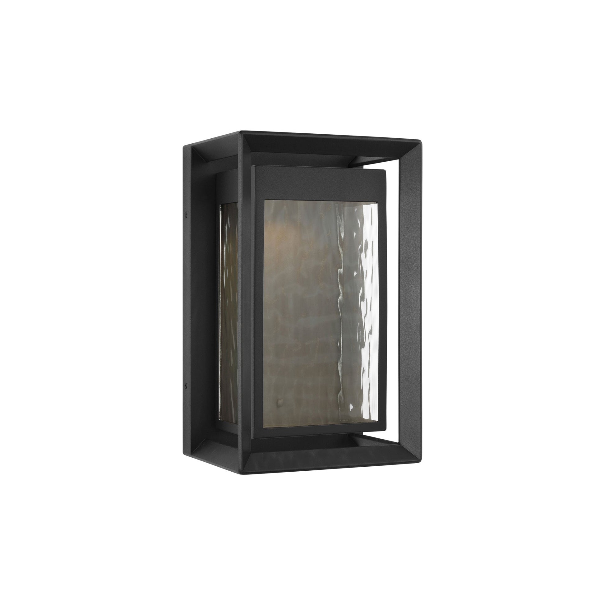 Urbandale Outdoor LED Wall Light in Textured Black (16.25-Inch).