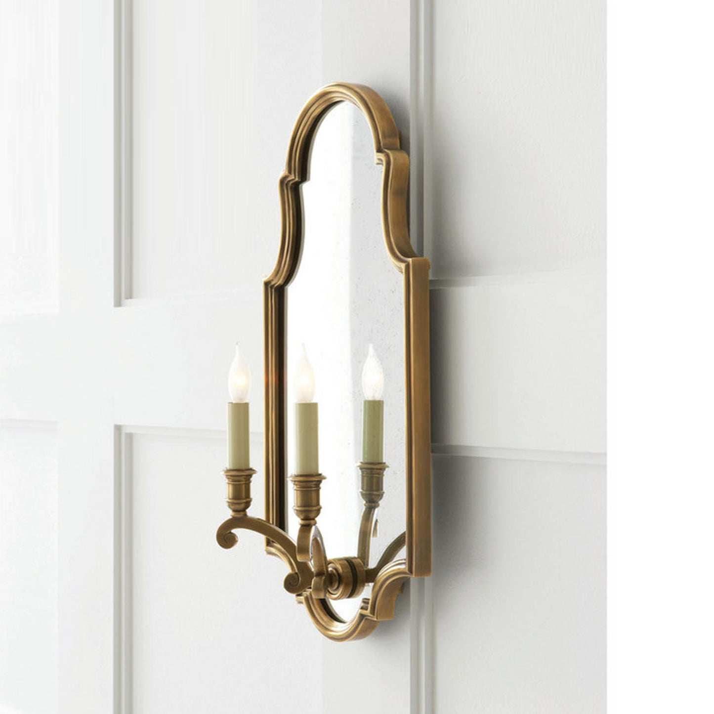 Sussex Framed Double Wall Light in Detail.