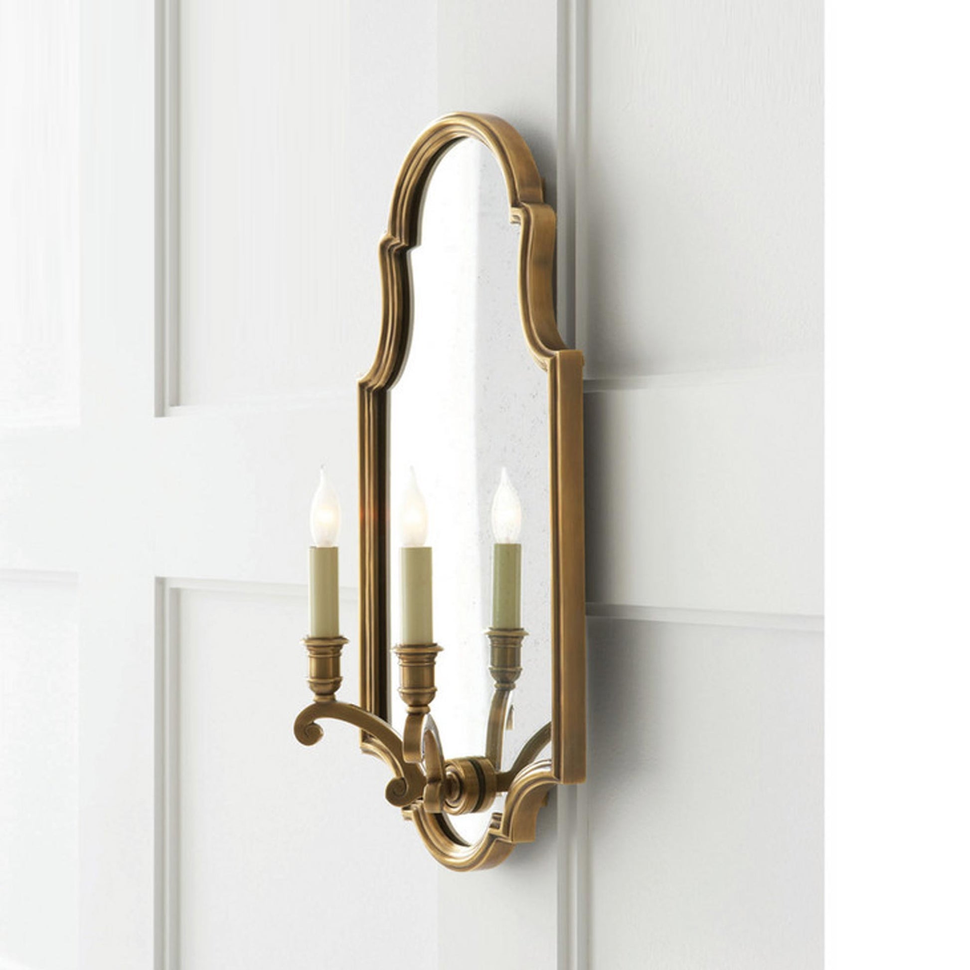 Sussex Framed Double Wall Light in Detail.