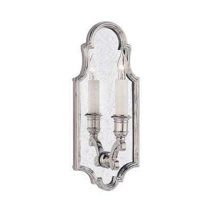 Sussex Framed Wall Light in Polished Nickel.