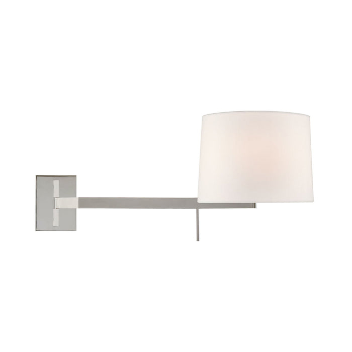 Sweep Wall Light in Left/Polished Nickel.