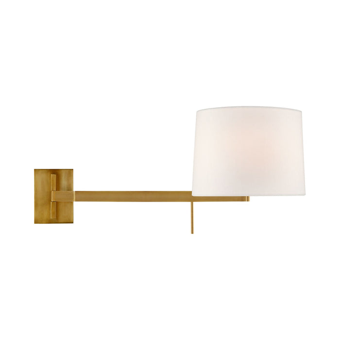 Sweep Wall Light in Left/Soft Brass.