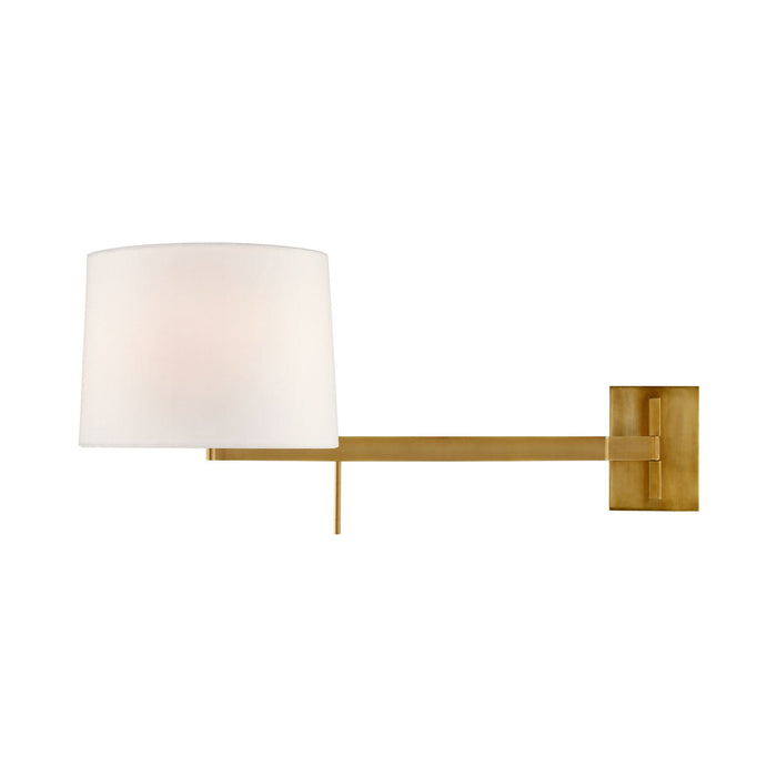 Sweep Wall Light in Right/Soft Brass.