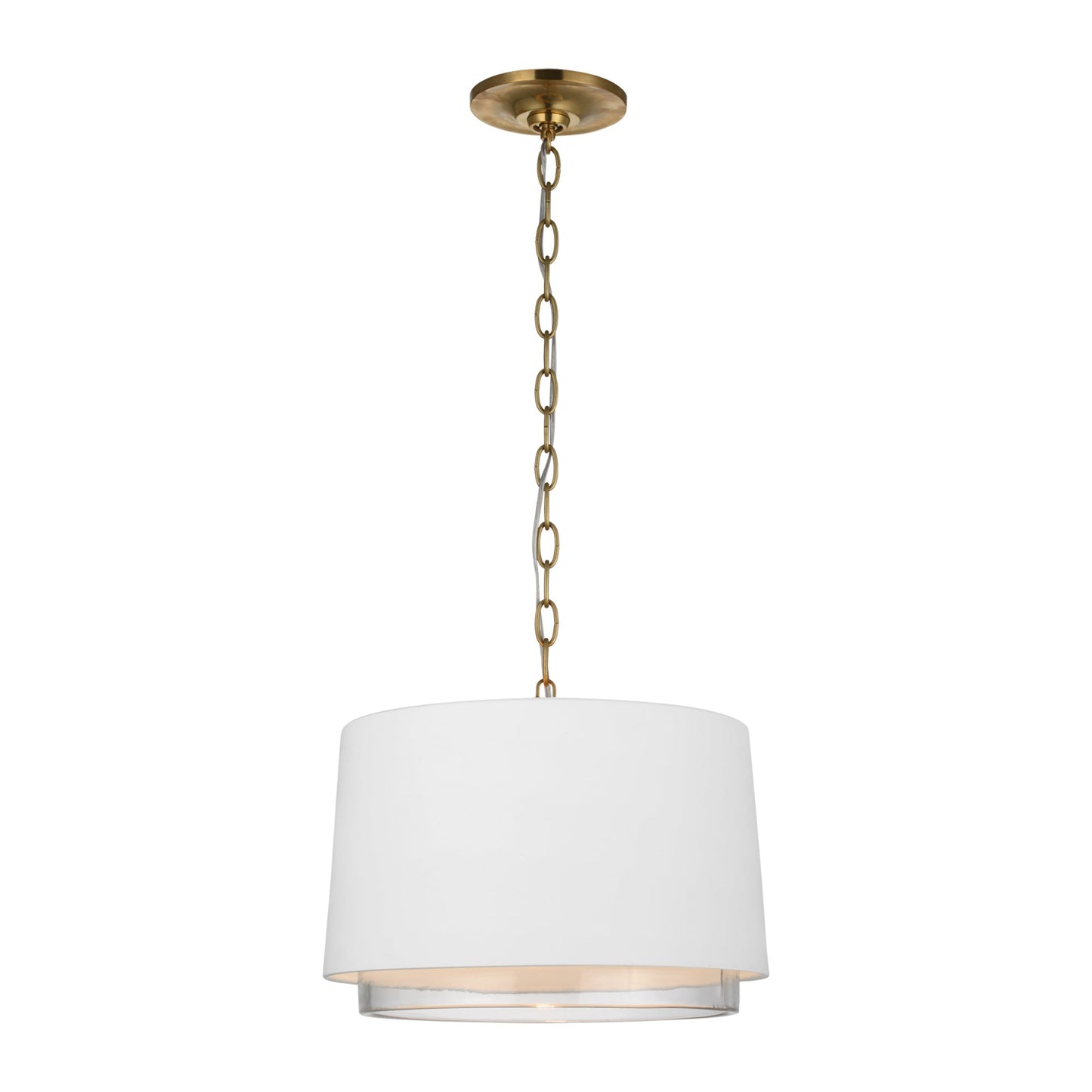 Sydney LED Pendant Light in Soft Brass (Small).