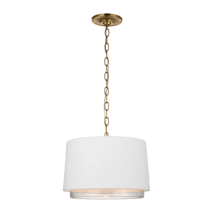Sydney LED Pendant Light in Soft Brass (Small).