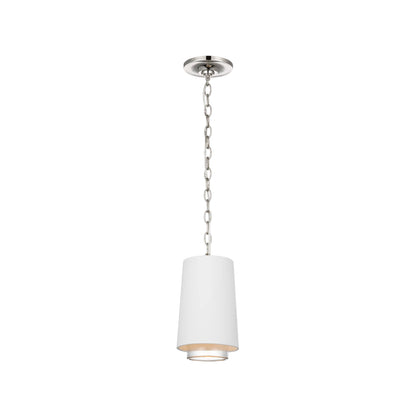 Sydney LED Pendant Light in Polished Nickel (Narrow).