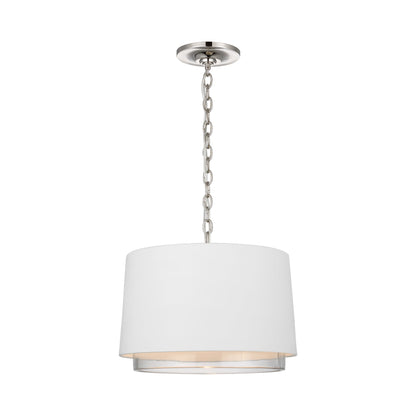 Sydney LED Pendant Light in Polished Nickel (Small).