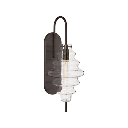 Tableau Wall Light in Bronze/Clear Glass.