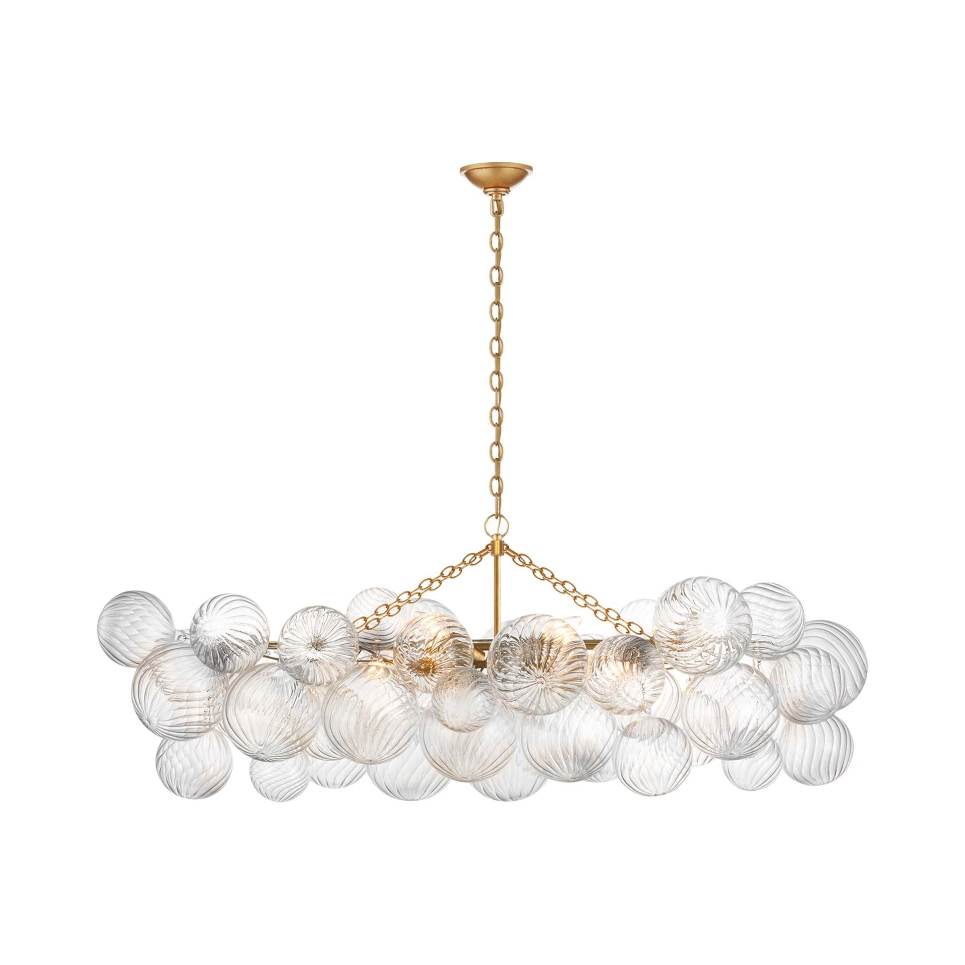Talia LED Linear Chandelier in Gild (Medium).