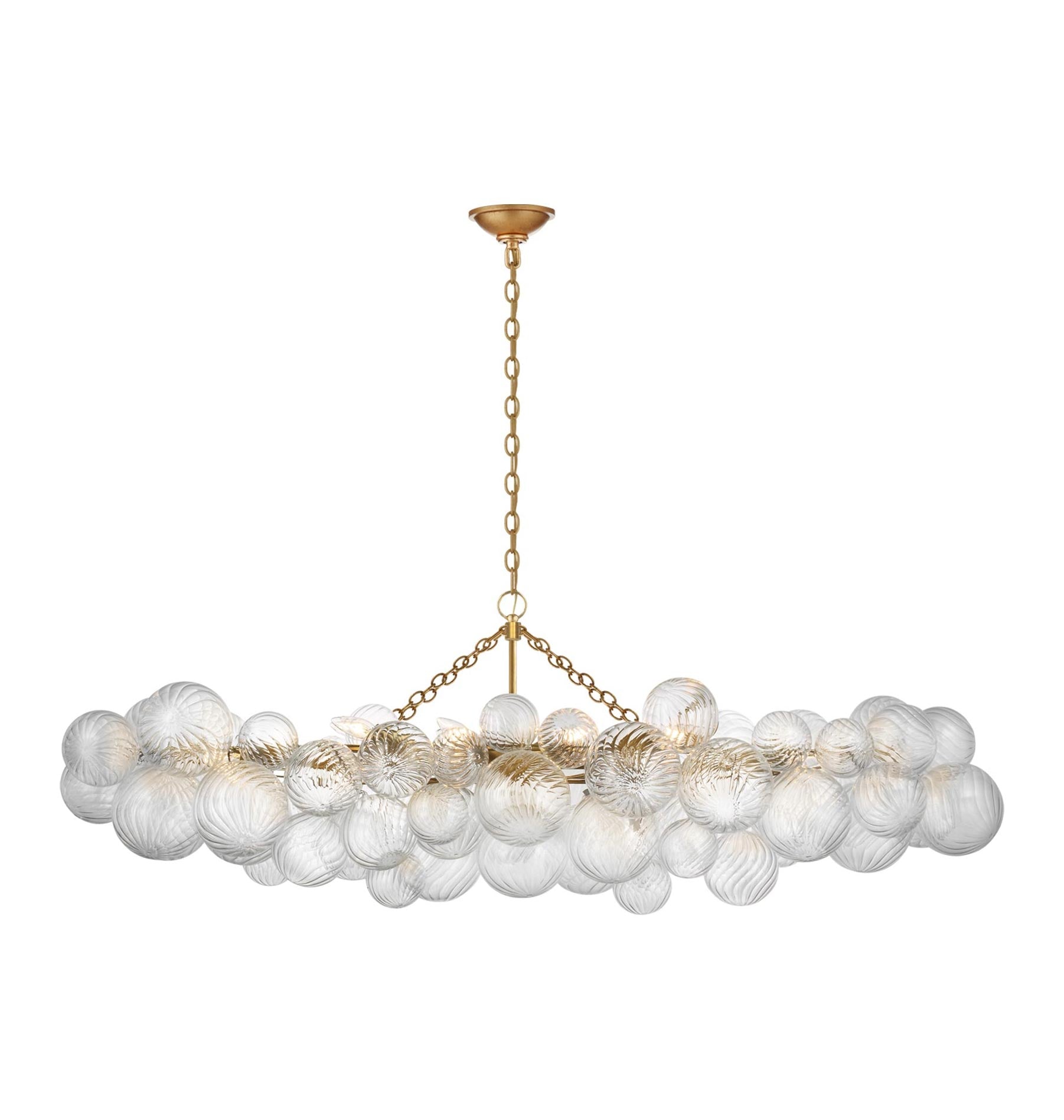 Talia LED Linear Chandelier in Gild (Large).