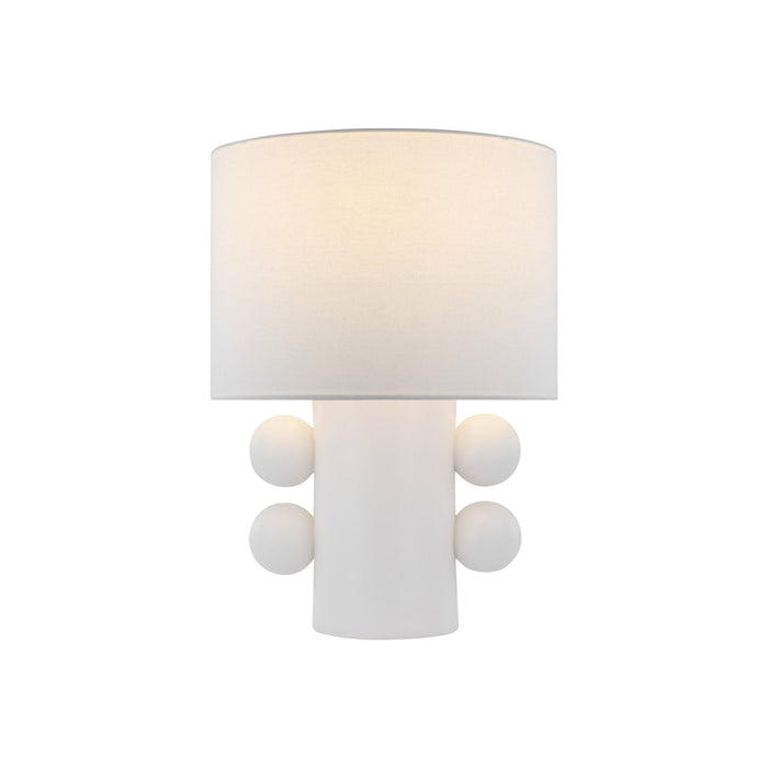 Tiglia LED Table Lamp in Plaster White (Low).