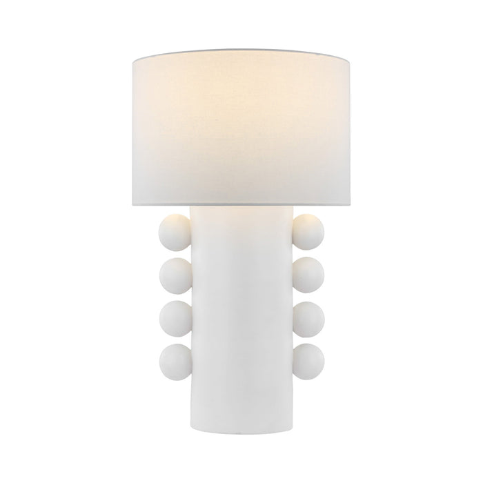 Tiglia LED Table Lamp in Plaster White (Tall).
