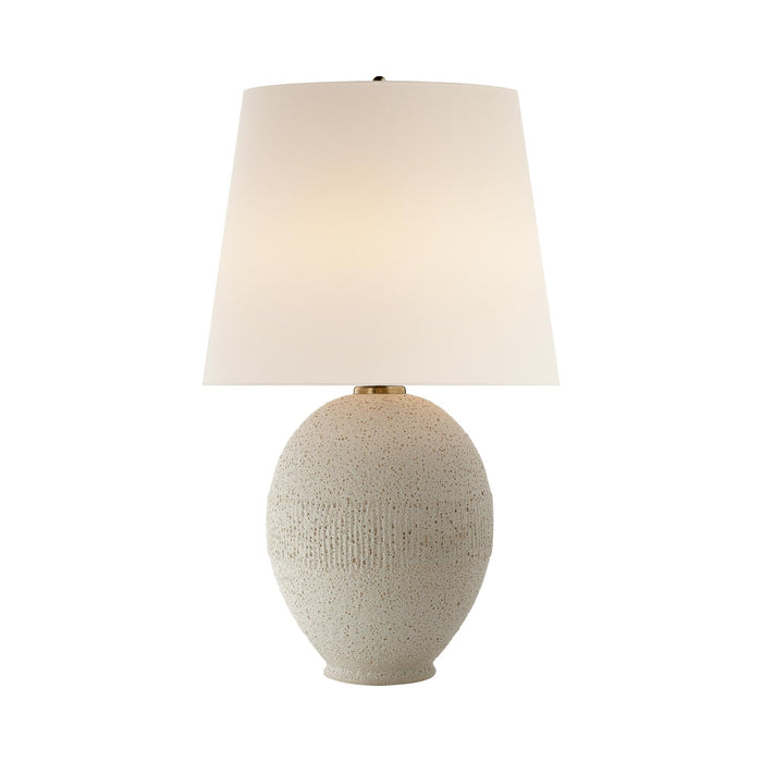 Toulon Table Lamp in Volcanic Ivory.