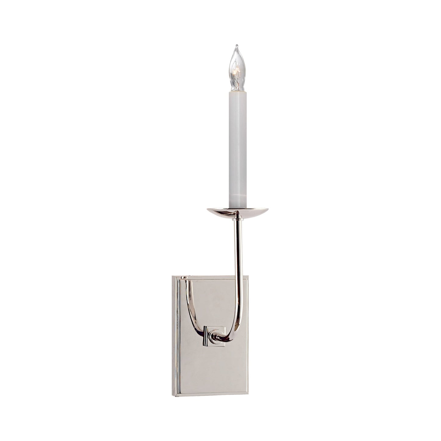 TT Wall Light in Polished Nickel.