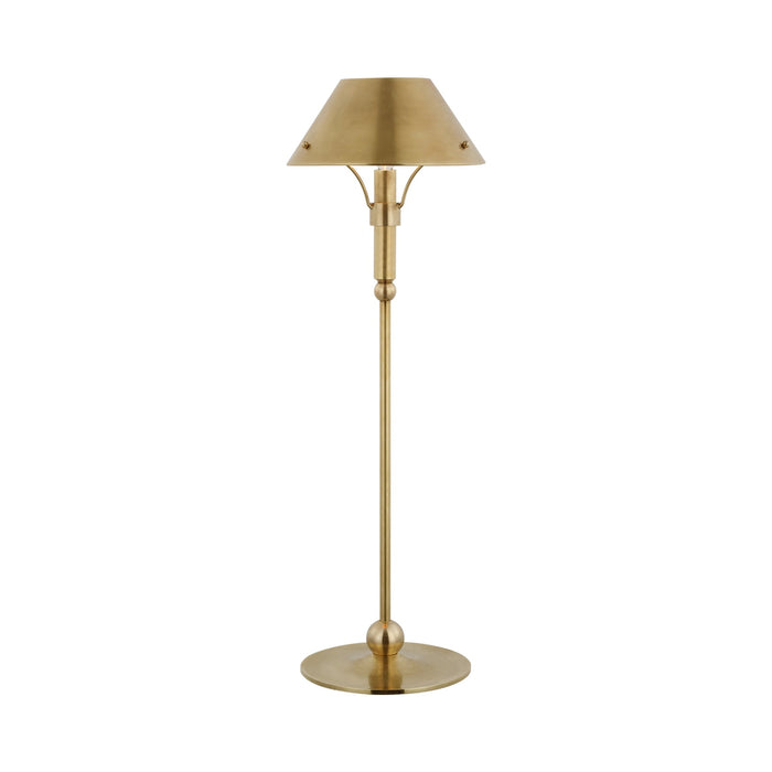 Turlington LED Table Lamp in Hand-Rubbed Antique Brass.