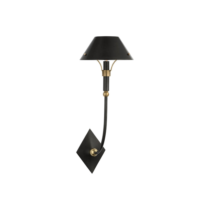 Turlington LED Wall Light in Bronze/Hand-Rubbed Antique Brass (Large).