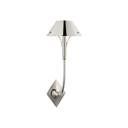 Turlington LED Wall Light in Polished Nickel (Large).