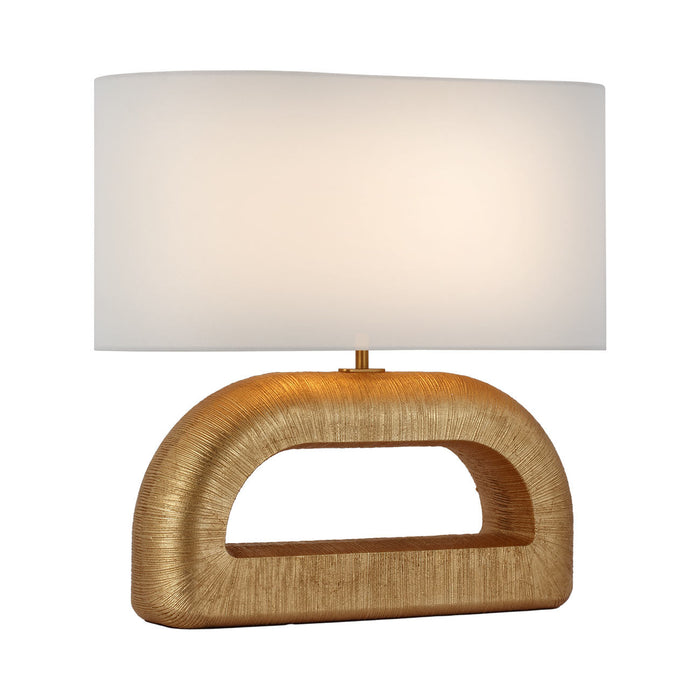 Utopia Combed Console LED Table Lamp in Gild (Wide).