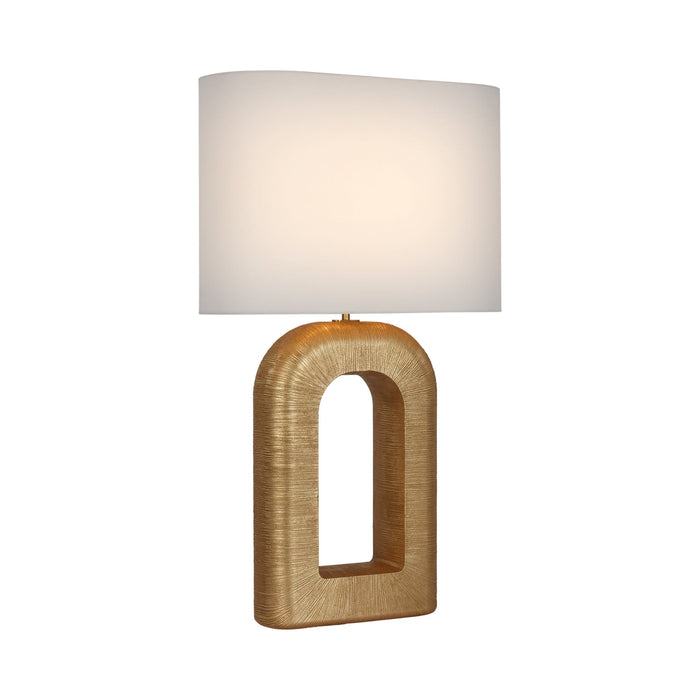 Utopia Combed Console LED Table Lamp in Gild (Tall).
