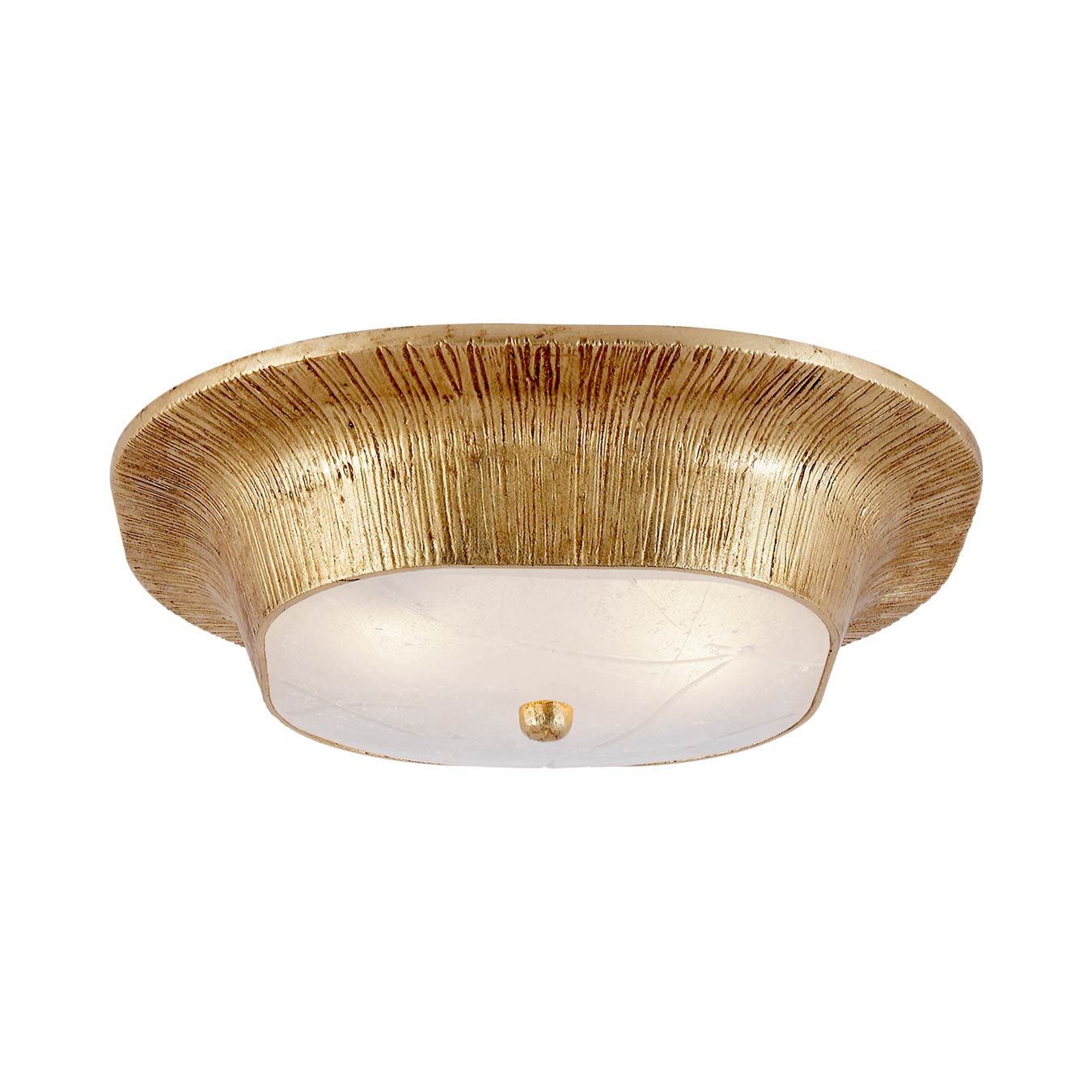 Utopia Round Flush Mount Ceiling Light in Gild.