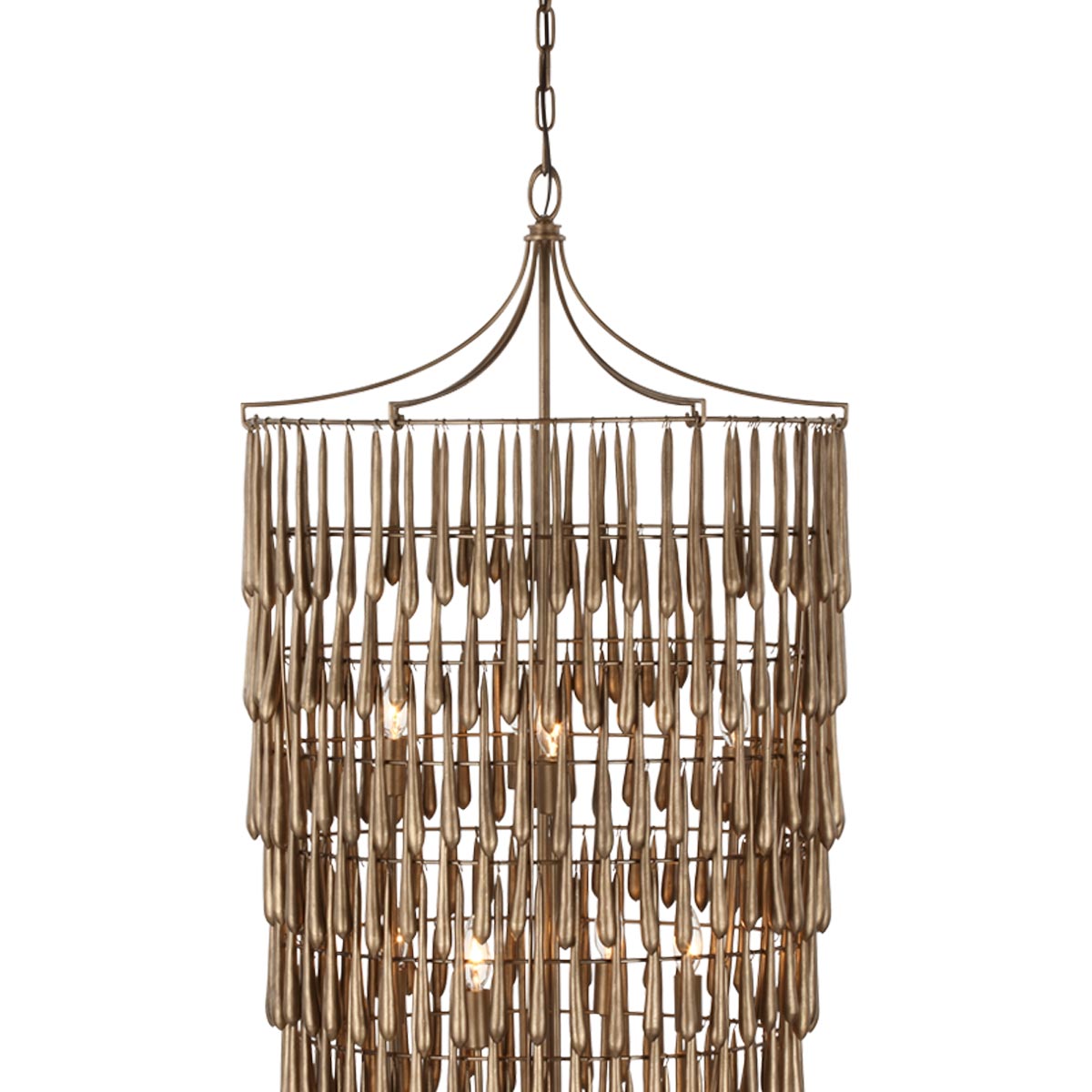 Vacarro Cascading LED Chandelier in Detail.