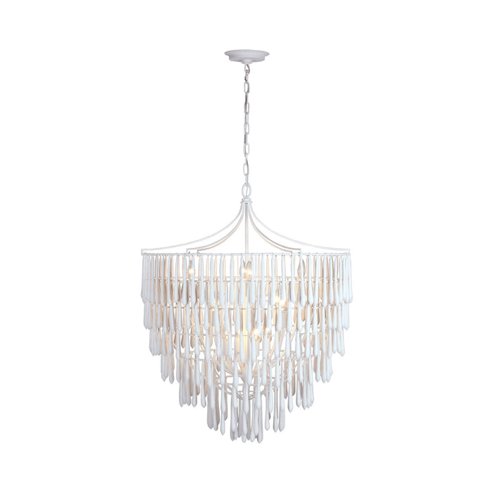 Vacarro LED Chandelier in Plaster White (Large).