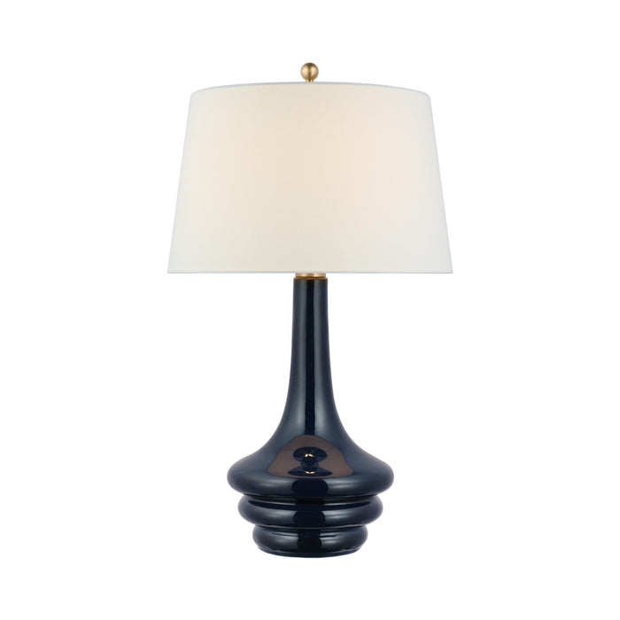 Wallis LED Table Lamp in Mixed Blue Brown.