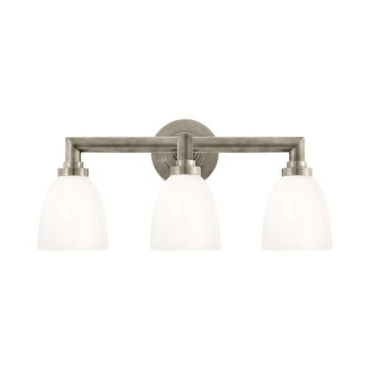 Wilton Vanity Wall Light in Antique Nickel (3-Light).