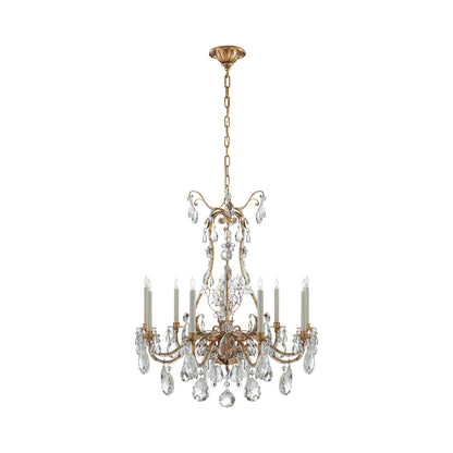 Yves Chandelier in Gilded Iron.