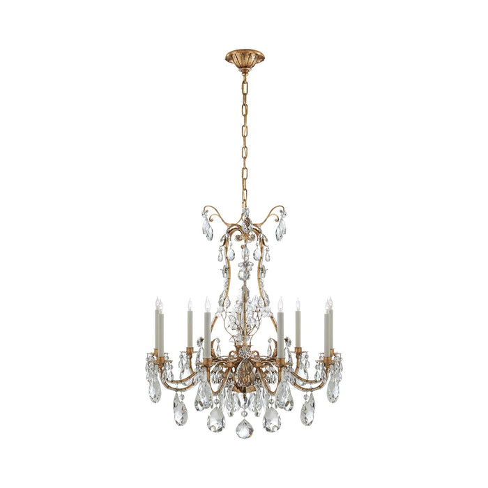 Yves Chandelier in Gilded Iron.