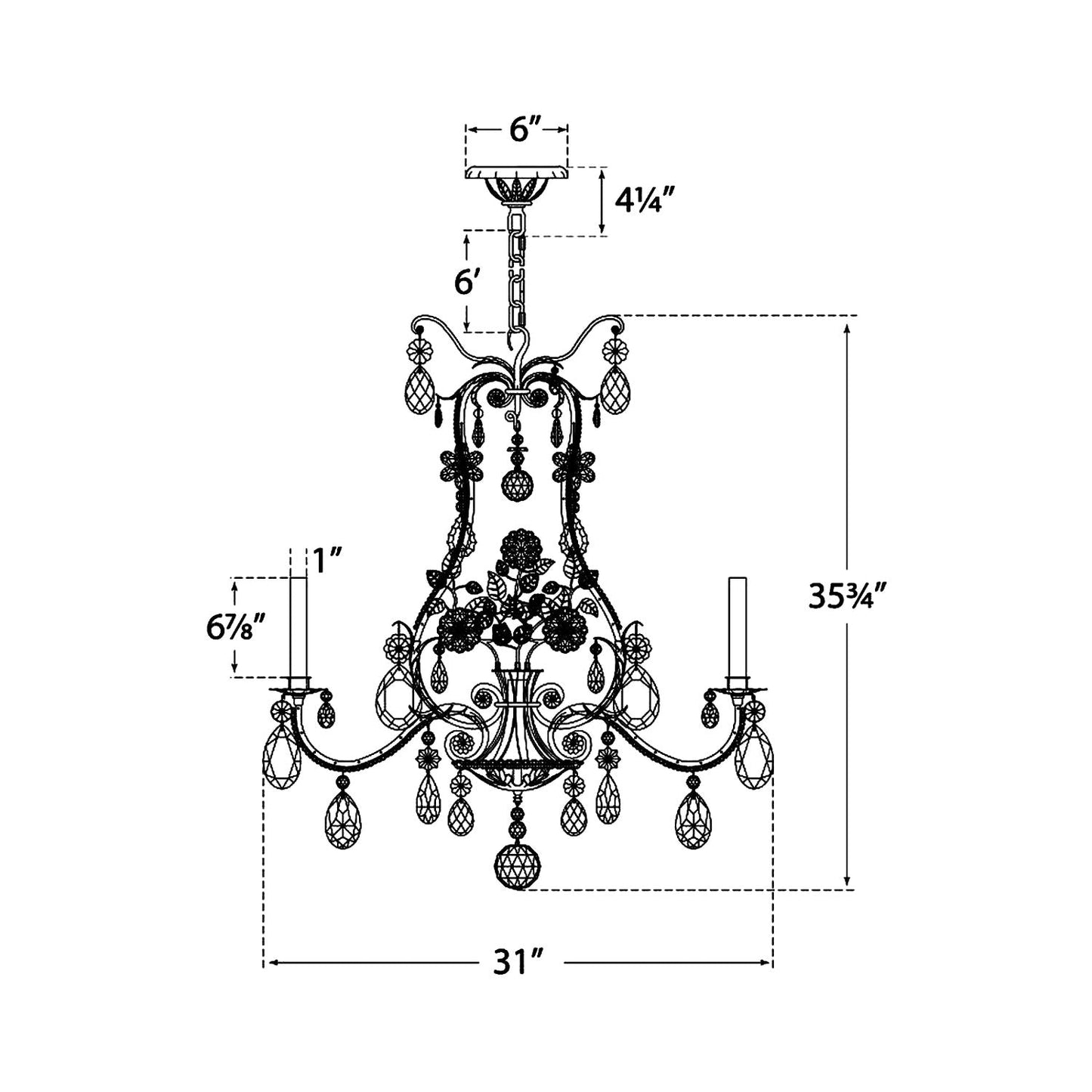 Yves Chandelier - line drawing.