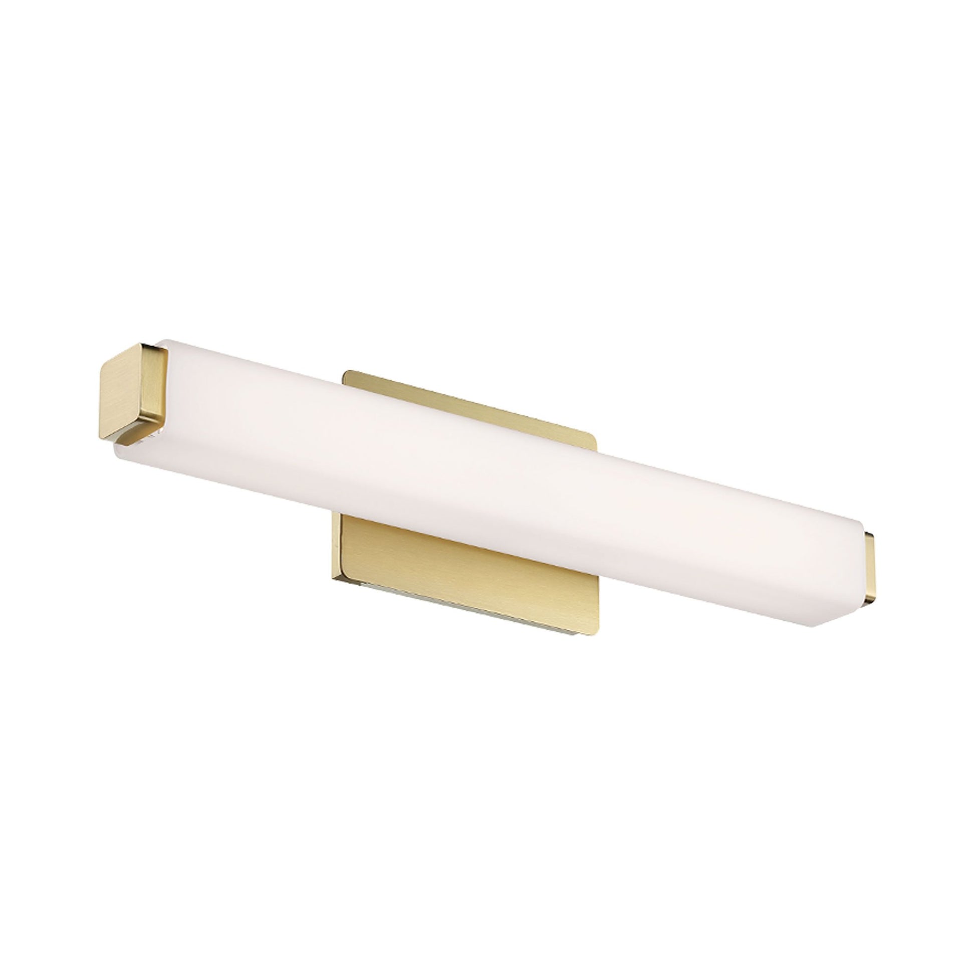 Vogue LED Bath Vanity Light in Brushed Brass (20-Inch).