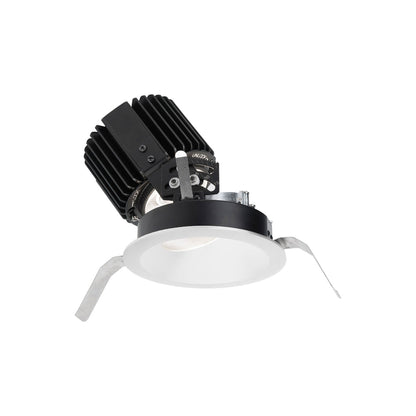 Volta 4.5 Inch Round Adjustable LED Recessed Trim in White.