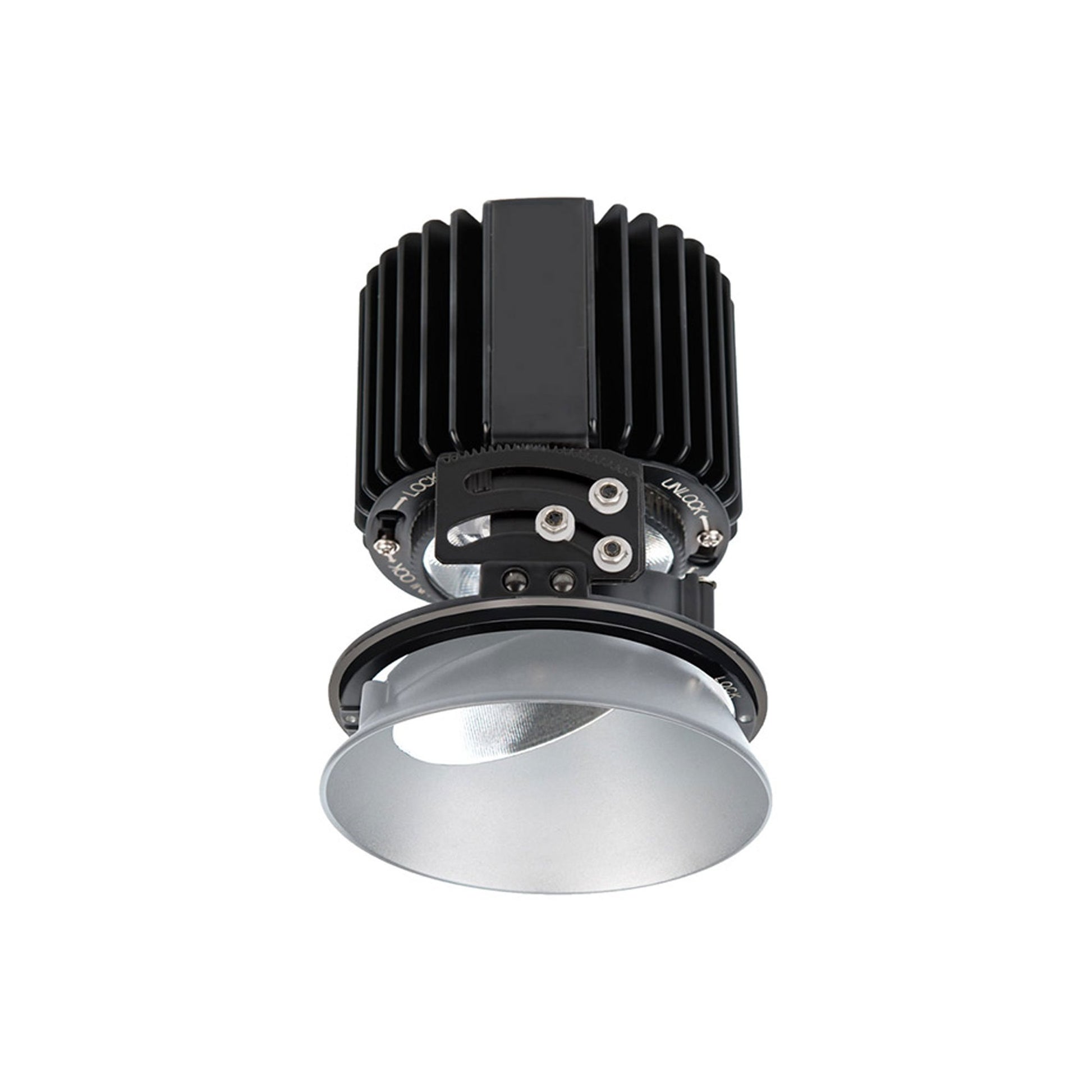 Volta 4.5 Inch Round Adjustable Trimless LED Recessed Trim in Haze.