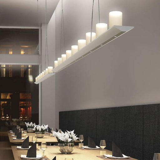 Votives™ LED Linear Pendant Light in restaurant.